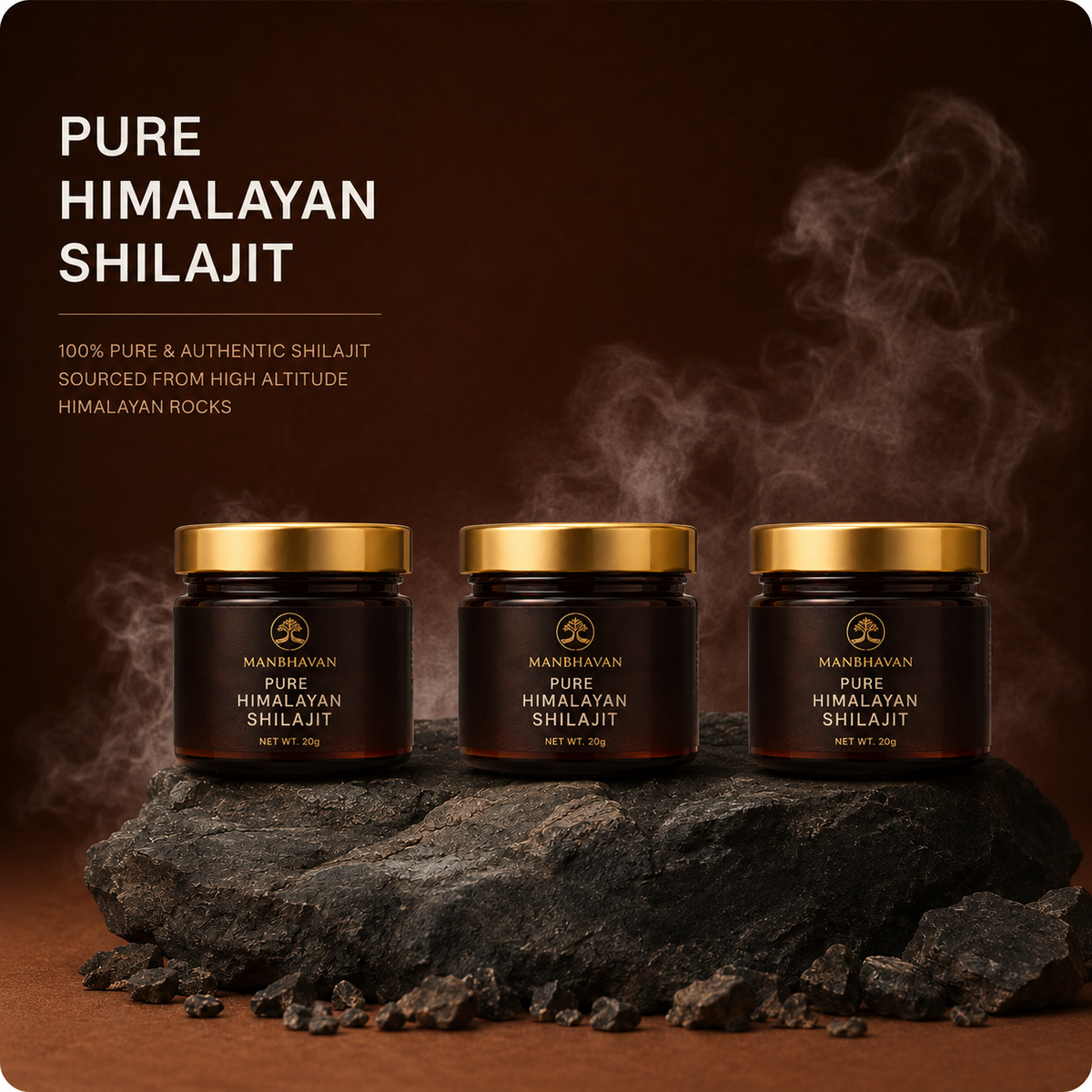 ManBhavan Pure Himalayan Shilajit Resin 40g Premium